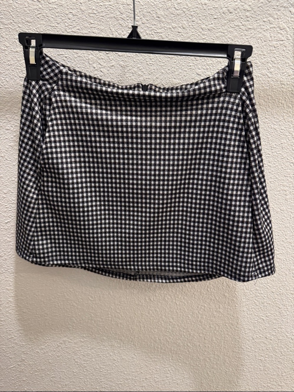 Altar'd State Black & White Gingham Mini Skirt